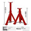 3T Car Tire Jack Safety Support Bracket and Repair Stand