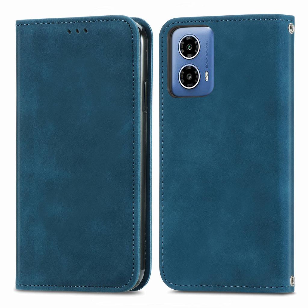 Pro Motorola Moto G45 5G/G34 5G Magnetické pouzdro PU kůže na dotek Peněženka Stojánek Kryt na telefon