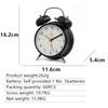 New Bell Alarm Clock for Junior High School Students Learning Home Desktop Classic Simple Metal Bell Alarm Clock
