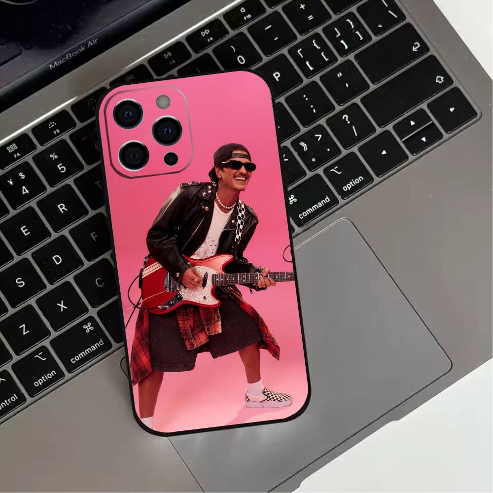 

S-Singer Cool B-Bruno M-Mars Чехол для телефона для iPhone 17,16,15,14,13,12,11 Plus,Pro Max,XS,Мягкий силиконовый черный чехол iPhone17
