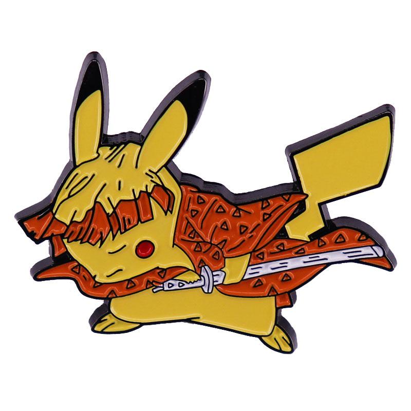 Games Anime Lapel Pins Backpack Jeans Enamel Brooch Fashion Jewelry Gifts Pikachu Cartoon Badges
