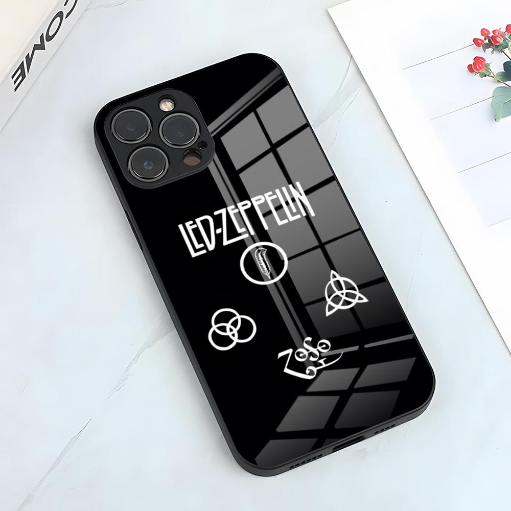 

Чехол для телефона Band L-Led Z-Zeppelins Для IPhone 17 Pro Max 15 Pro 16 14 Plus 12 13 Mini 11 Pro Ударопрочный Стеклянный Чехол iPhone15 Pro