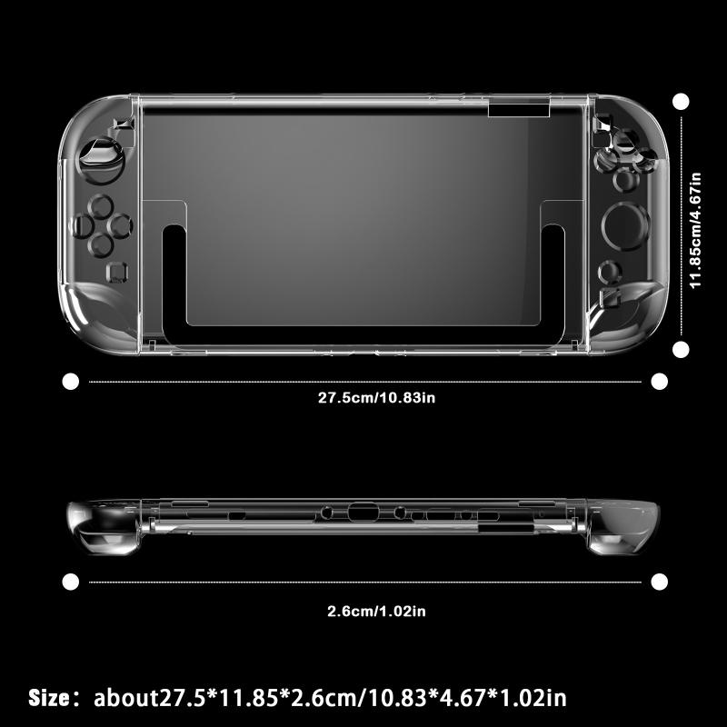 Clear Pc Hard Case For Nintendo Switch 2 Split Protective Case Cover Protective Shell Cover Anti-Scratch Protector Case