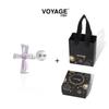 Pink Zircon Titanium Alloy Stud Earrings for Women - Lightweight Luxury Design with High-End, Niche Appeal.
