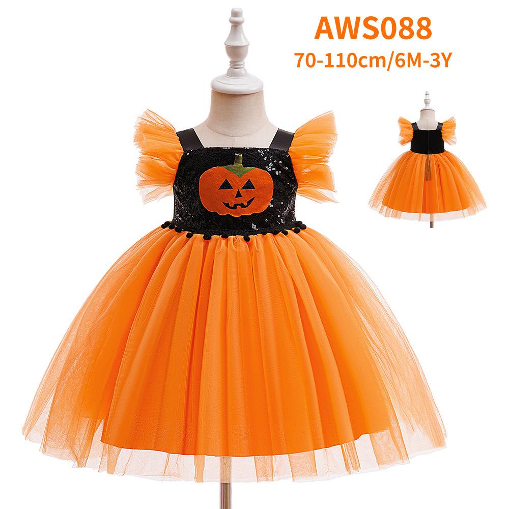 Satijnen Prinsessenjurken Collectie voor Kinderen, Halloween Meisjes Rollenspel Formele Jurk