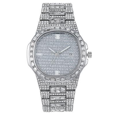 Square Full Diamond Diamond Calendar Women's Watch Women's Watch Women's Model