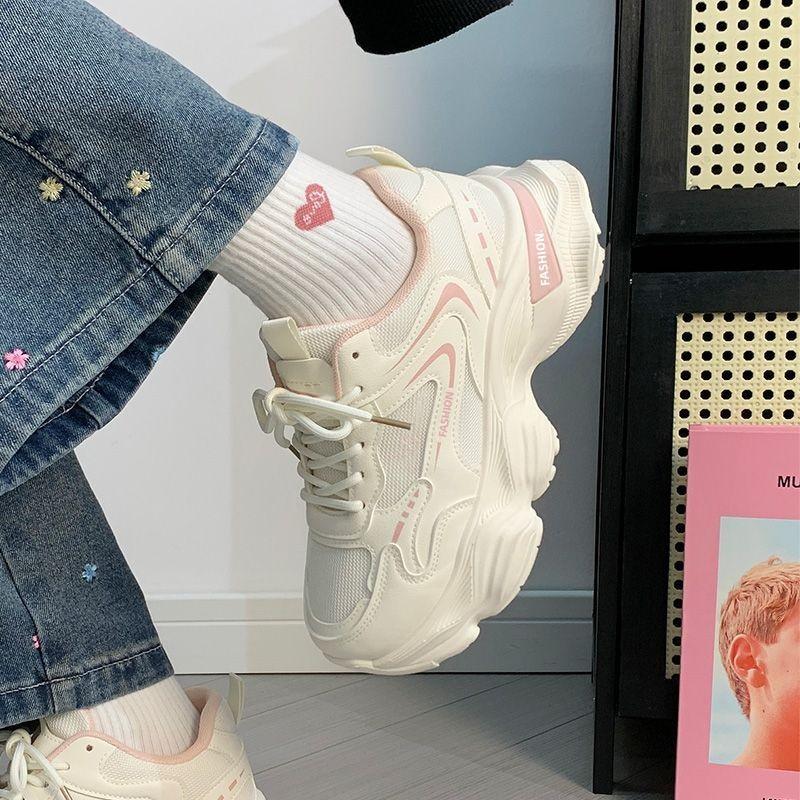 Summer mesh breathable dad shoes 22 new ins trendy platform sports and leisure shoes