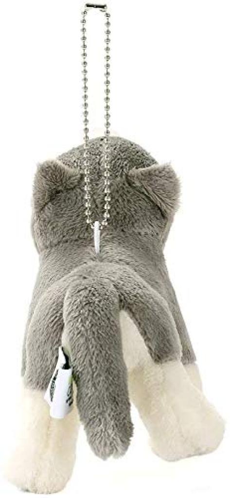 COLORATA Plush Wolf Mascot Wild Animal with Cute Animal Keychain Doll Gift Christmas Present (Realistic Chain) (Twice Tested) /