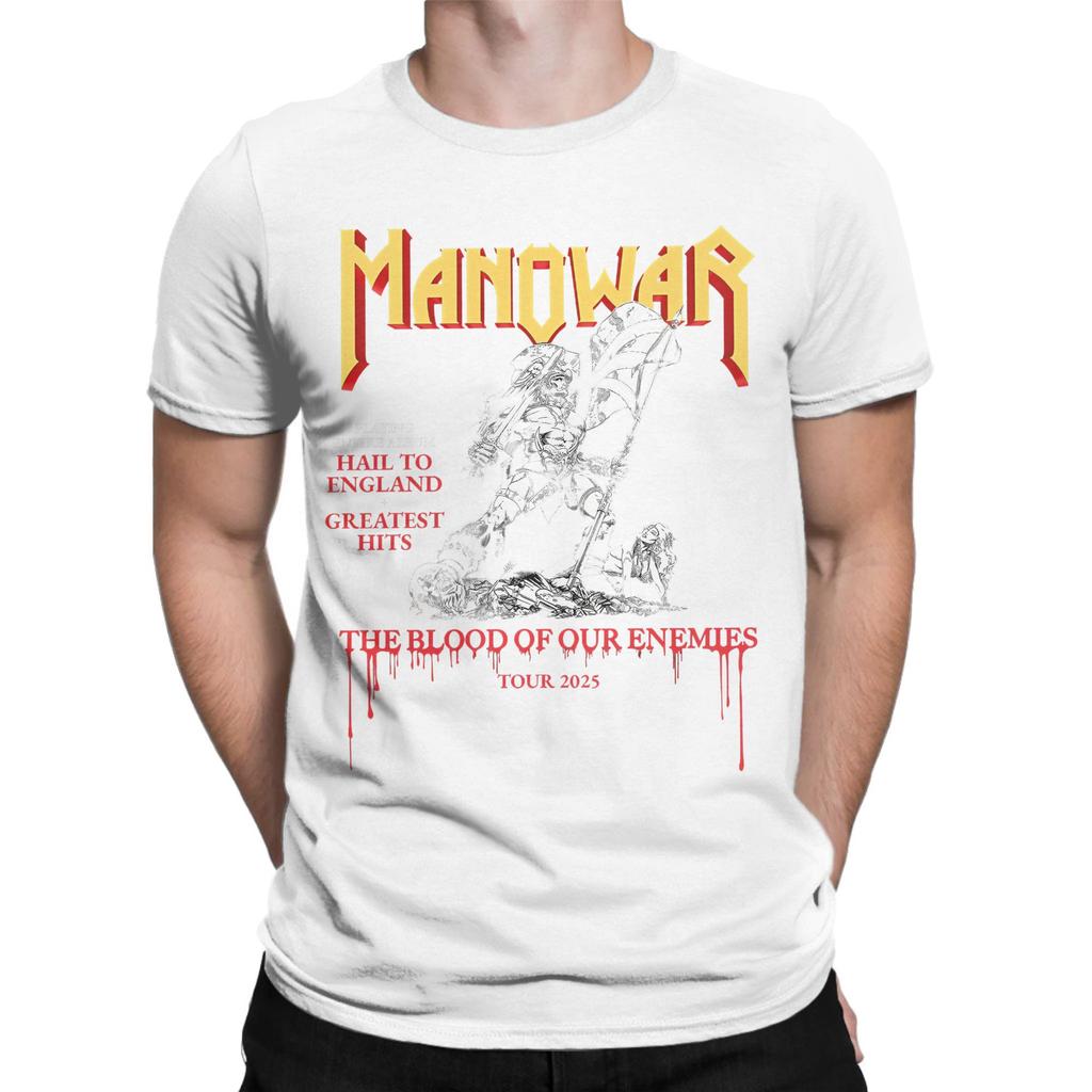 The Blood Of Our Enemies Manowar Tour 2025 Grafické potisky Pánská Dámská Bavlněná Trička Oblečení