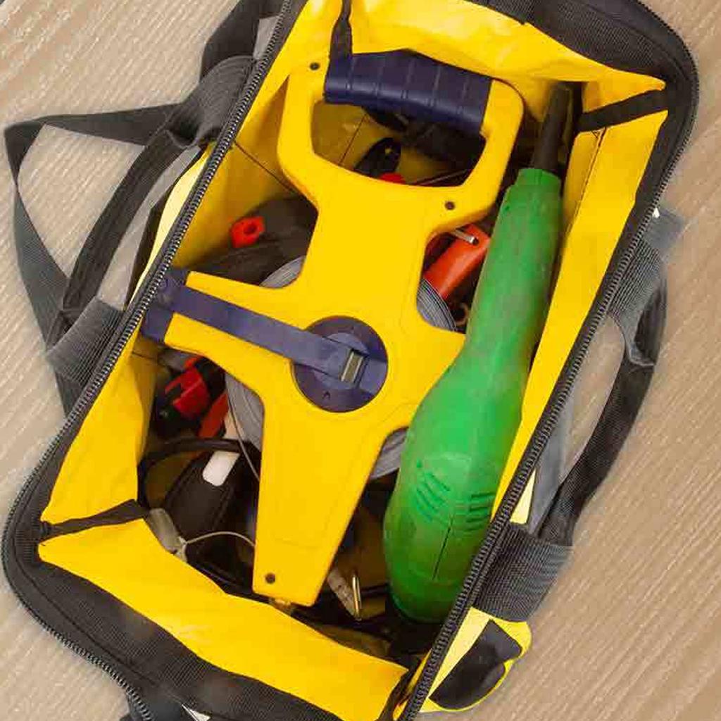 Multifunctional Tool Bag with Comfortable Shoulder Strap Heavy Duty Canvas Tool Bag Ample Space for Easy Carrying & Use