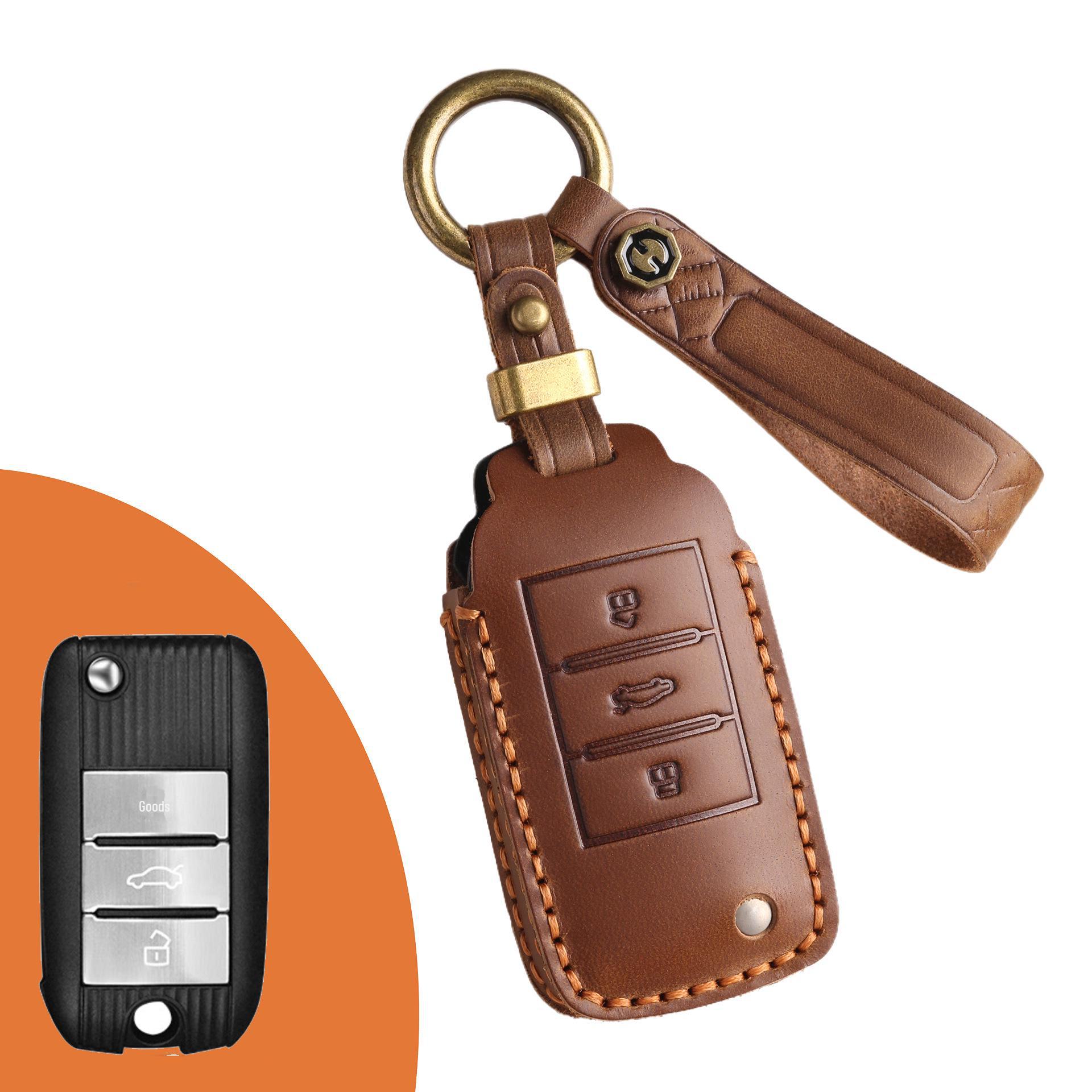 

Чехол для ключа для Roewe ei6 и RX5 Plus MG коричневый