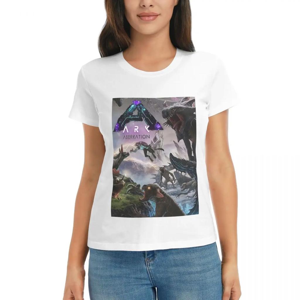 Women TShirt Women Unisex Ark Survival Evolved Aberration Poster Summer Short Sleeve Tees ONeck T Shirts Clothes Tops Streetwear