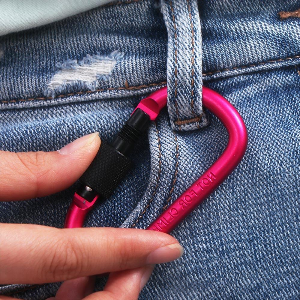 Rope Buckle Camping Karabiners Carabiner Clip Water Cup Buckle Tourist Hooks Fishing Carbin Buckle