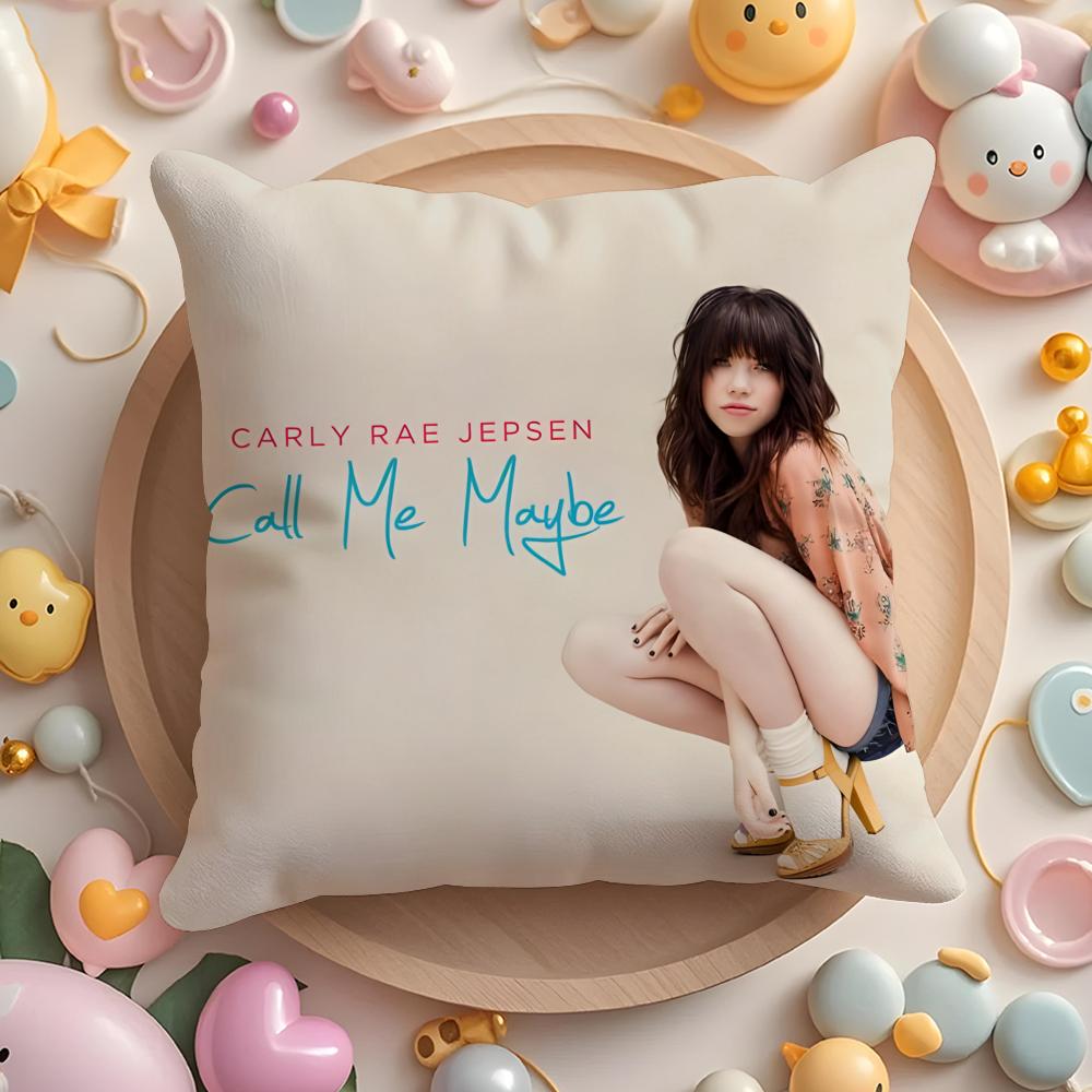 Carly Rae Singer J-Jepsen Cushion Cover Home & Car Multi-Scene Pillow Cover - Reversible, Soft & Durable for Daily Use