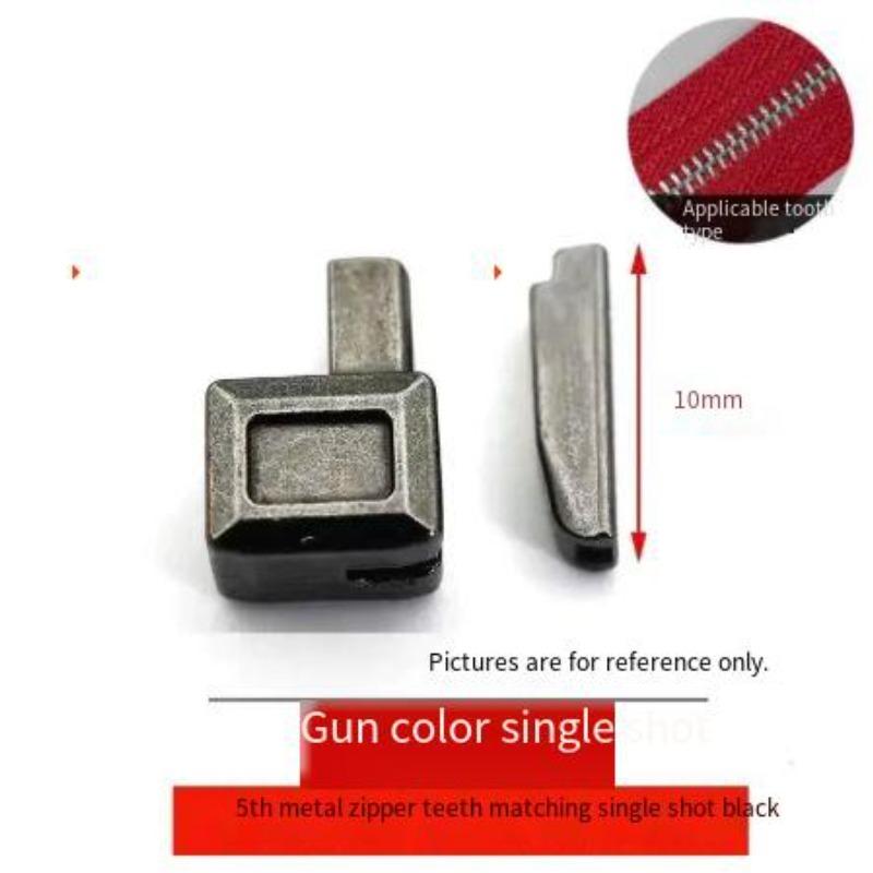 Metal Resin Nylon Zipper Repair Kit Single Double Open Zipper Insert Box Bottom Base DIY Replacement Accessories Set