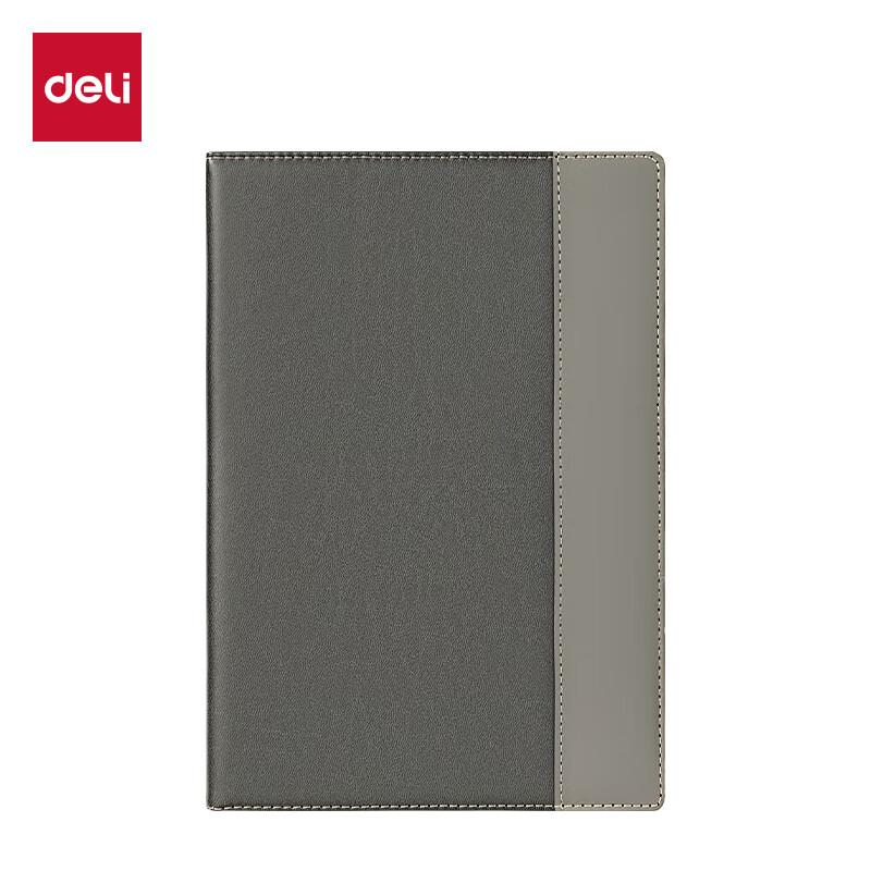 Deli 32K 160-Sheet Leather Cover Notebook