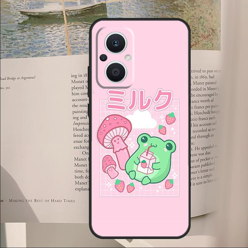 

Милый Кавайный Чехол-Лягушка Для OPPO Reno 14F 13F 12F 11F 10 11 12 14 Pro 7 8 Lite OPPO Find X9 X6 X5 X8 Pro Чехол OPPO Reno8 5G
