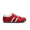 Red German training shoes women's 2025 new leather square head color matching zebra shoes casual sports Forrest Gump shoes