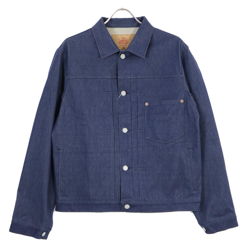 J.PRESS KANEMASA JERSEY Jersey Tracker Denim Jacket Jacket L NavyUsed