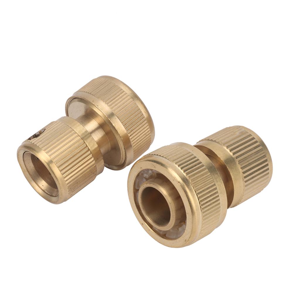 Messing 3/4" Rohr Schnellkupplung Wasserstopp Schnellkupplung 19mm Rohrverbindungsadapter Wasserhahn Automobil Waschwasserpistole Rohrverschraubungen