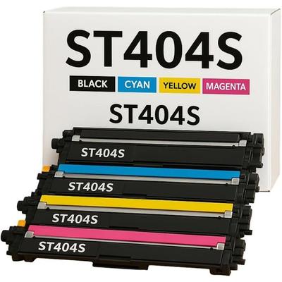 Pack of 4 Compatible SAMSUNG 404S Toner Cartridges for Xpress C430, C430W, C480, C480FN, C480FW, C480W, C483W Printers