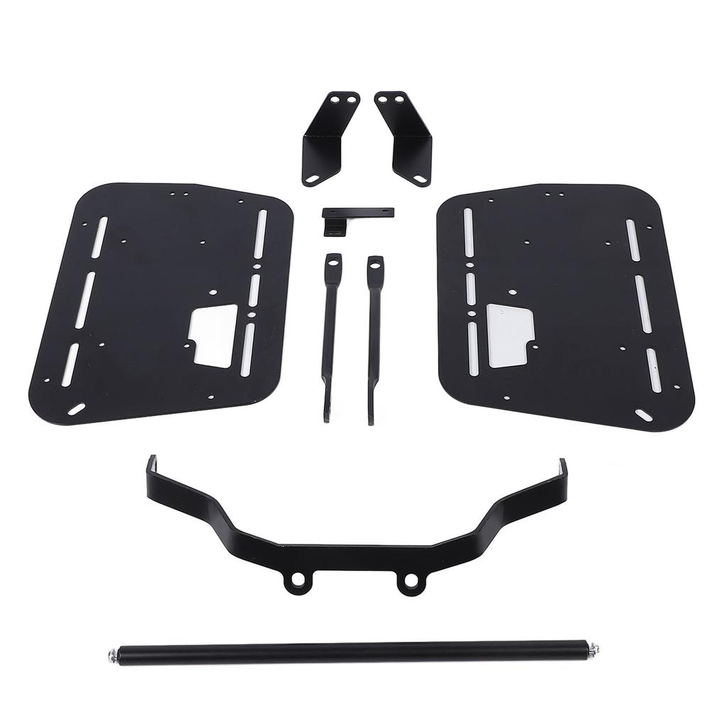 Motorcycle Side Case Bracket Kit Heavy Duty Carbon Steel Safe Support Motorcycle Side Saddlebag Rack