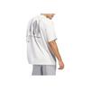 Adidas Graphic Style Loose Comfortable Breathable Short Sleeve T-Shirt Men Tops White JY3973