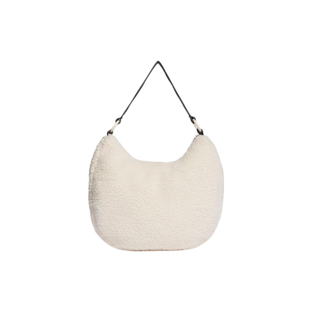 Adidas Originals Three Stripes Sports Casual Zipper Tote Bag Unisex Tote Bag White II3399