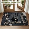 Crystal Velvet Square Rug Custom NameThe Cure Pattern Non Slip Home Floor Decor Rug