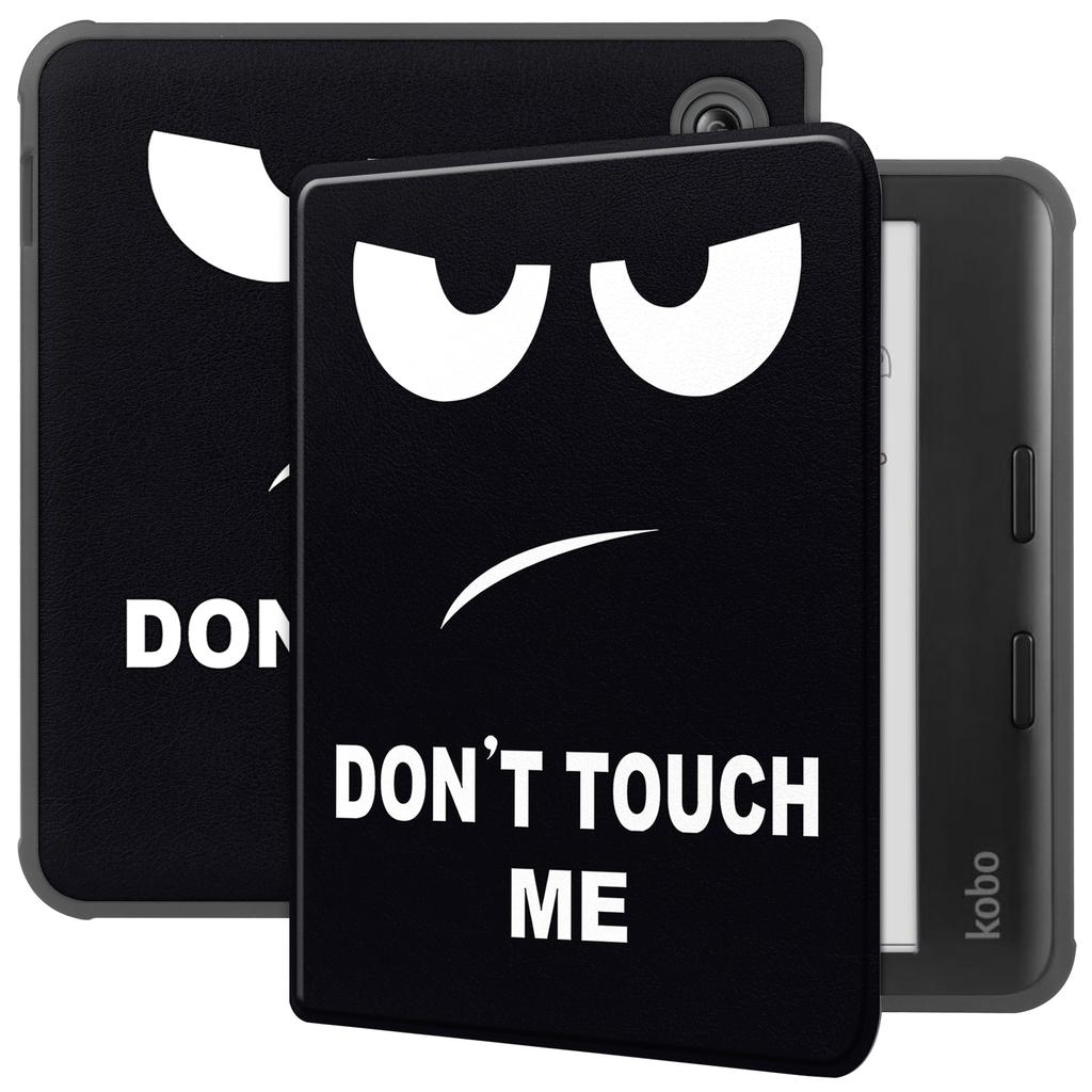 For Kobo Libra Colour Case Auto Sleep/Wake Pattern Printing E-Reader Cover