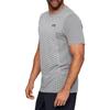 Under Armour Mesh Letter Print Crew Neck Short Sleeve T-Shirt Men Tops Gray 1328689-011