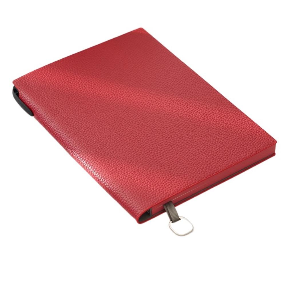 

Litchi Leather Leather Notebook A5 Meeting Record Book Travel Log Excerpt Book School червоний