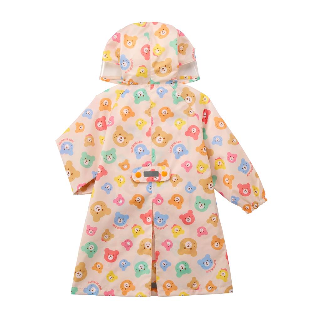 Miki House Hot Biscuits Raincoat, Multicolor, for Boys and Girls, Baby, Kids, Size M (100-110cm), 70-3814-140