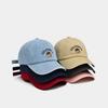 Solid Color Men Women Baseball Cap Korean Snapback Hat Casual Bear Embroidery Cap  Teenagers