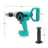 88V Brushless Cordless Electric Drill 13mm 800W Electric Screwdriver 1/2" Auto-locking Chuck Ice Drill Li-ion Battery Power Tool