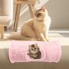 Pet Cat Tunnel Foldable Plush Channel with Play Ball Warm Winter Interactive Toys Cat Play Tube Toys for Cat Puppy Kitten Rabbit