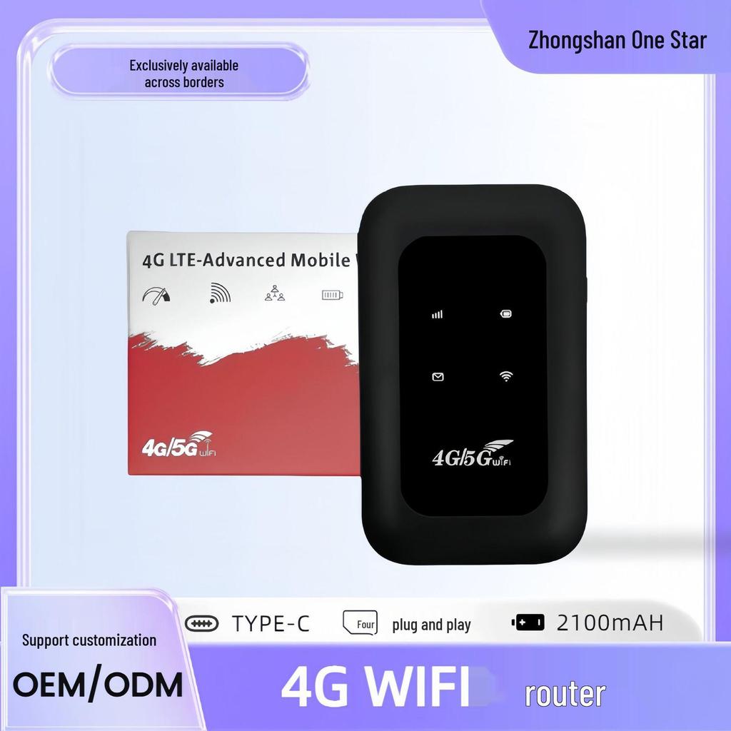 Portable 4G WiFi MIFI Router with SIM Card Slot - Europe & Asia Compatible (MF800)