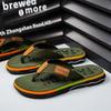 High Quality Green Men Summer Flip-Flop Non-slip Beach Slippers for Men Outdoor Flip Flops Man Fashion Slides