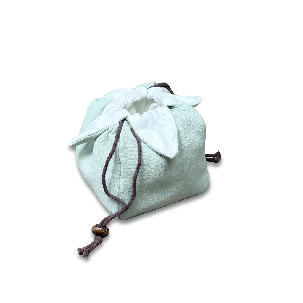 Cotton Linen Tea Set Travel Bag - Portable Outdoor Storage with Thickened Cloth