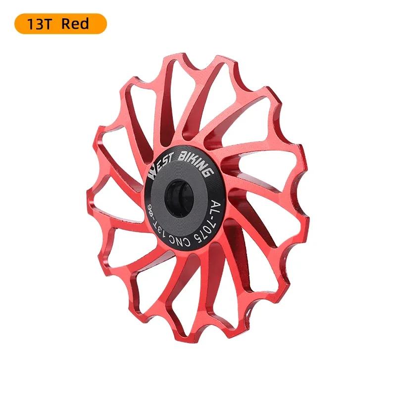 1 PZ 11T/13T Cuscinetto Ceramico Leggero Ruote Puleggia Cambio Posteriore Bicicletta da Strada per Deragliatore Posteriore MTB Puleggia CNC