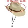 Paper Straw Sun Hat with Windproof Chin Cord Foldable Roll Brim Beach Vacation Hat For Women Daily Sun Blocking Headwear