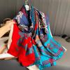 Women S Long Silk Like Scarf Summer Beach Sun Protection Fashion Scarf