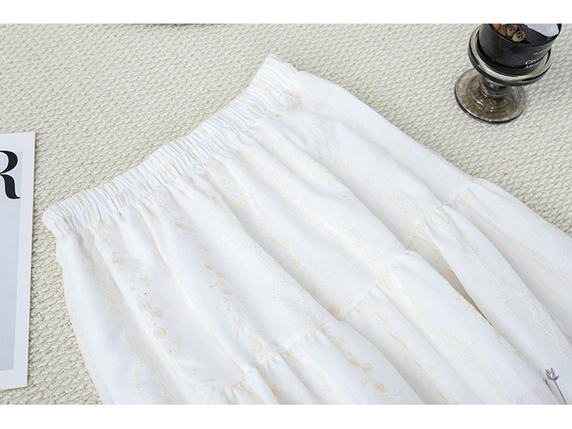 Fei Yuan Women's Ethnic Printed A-line Skirt - Autumn/Winter Artistic Fashion
