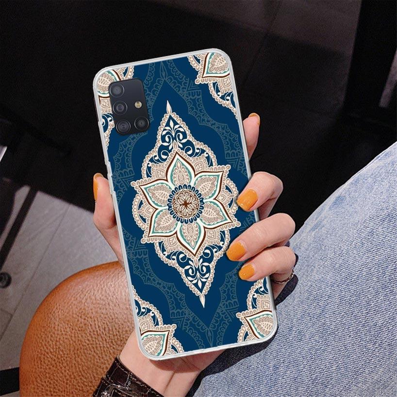 Totem Mandala Colorful Flower Phone Case For Samsung Galaxy A52 A32 A22 A12 A51 A31 A50S A30S A20S A10S Note 20 Ultra 10 Plus S1