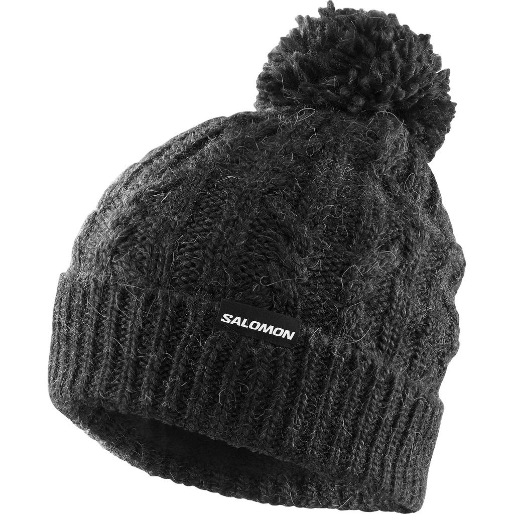 Salomon IVY BEANIE Knit Free Deep LC2152600 Women's Ski/Snowboard Hat, Black,