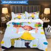 Pi-ppi And Horse Friendship 3pcs K-pop music group Bedding set,Ideal for Bedroom, Dormitory,Including Duvet Cover And 2pcs Pillowcases,Fan gifts