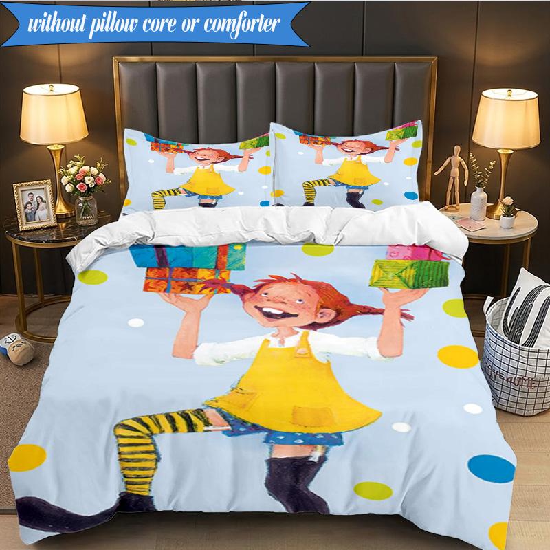 Pi-ppi And Horse Friendship 3pcs K-pop music group Bedding set,Ideal for Bedroom, Dormitory,Including Duvet Cover And 2pcs Pillowcases,Fan gifts