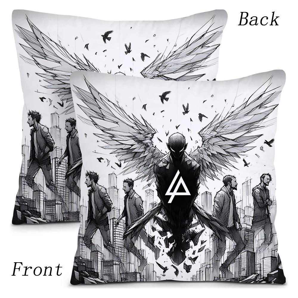 World Famous Rock Band Linkin P-Park Pillow Covers Sofa Decorative Home Double-Sided Printing Short Plush Cute Cushion Cover