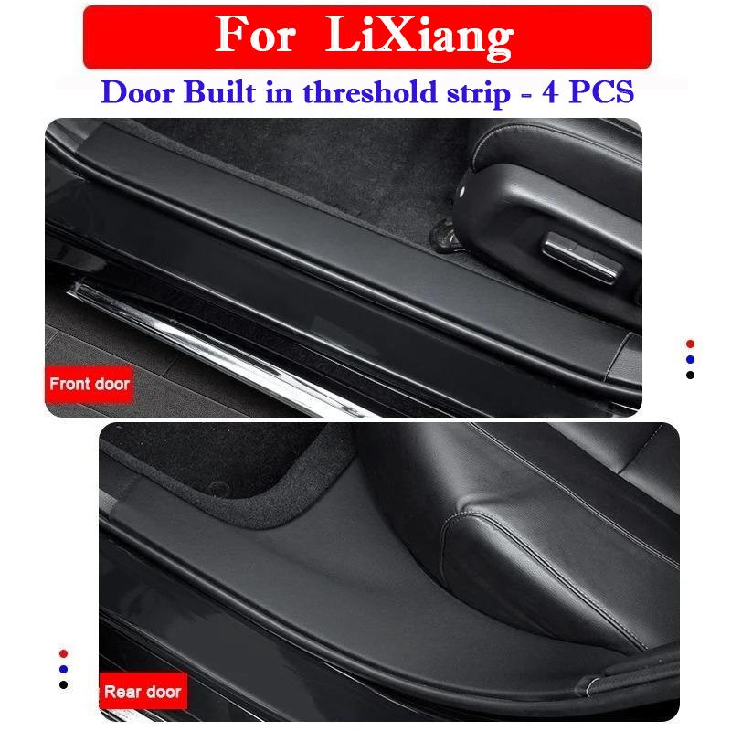 Car Threshold Strip Protective Stickers Door Trunk Anti Scratch Waterproof Protective Decor Film For LiXiang L6 L7 L8 L9 One