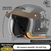 Electric Car Helmet Men's and Women's Half Helmets, Battery Car Winter Warm and Cold Four-season Universal Half Helmet Helmet